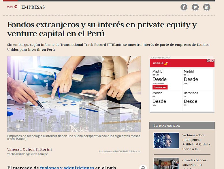 Fondos extranjeros y su inters en private equity y venture capital en el Per